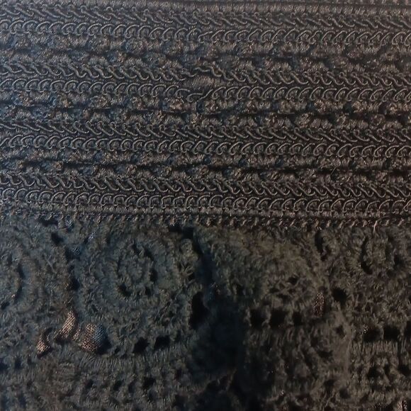 Black Crochet Shorts - Picture 3 of 6